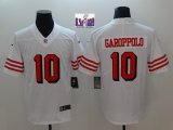 49ers #10 Jimmy Garoppolo nike white Color Rush Limited Jersey-BD