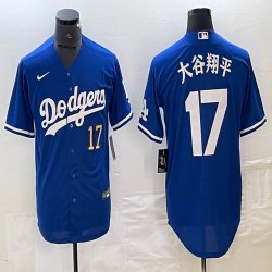 Los Angeles Dodgers #17 Shohei Ohtani Nike blue majestic baseball Jersey-BD 22