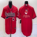 Nike Cleveland Indians blank red majestic baseball jersey Joint name-BD 03