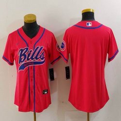 Youth Buffalo Bills red nike baseball jerseys Joint name-BD