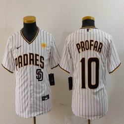 Youth Nike San Diego Padres #10 Jurickson Profar white majestic mlb Jerseys-BD 03