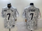 Houston Texans #7 C.J. Stroud Nike Arctic Camo 2024 Salute to Service Limited Jersey