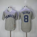 New York Yankees #8 Berra Grey new stitched MLB baseball Jerseys