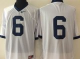 Penn State Nittany Lions #6 White college jersey