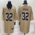 Nike New Orleans Saints #32 Tyrann Mathieu green Color Rush Limited Jersey