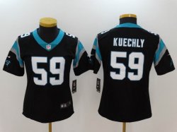 Women Nike Carolina Panthers luke kuechly #59 black Color Rush Limited Jersey