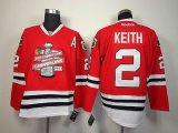 Reebok Chicago Blackhawks 2 KEITH 2013 NHL Stanley Cup Final Champions Silver