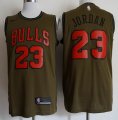 Chicago Bulls #23 Michael Jordan green basketball jersey