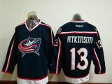 Columbus Blue Jackets #13 Atkinson dark blue hockey jersey