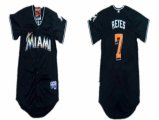 Florida Marlins #7 Jose Reyes Black MLB Jerseys