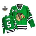 Brent Sopel Jersey 5 Green Chicago Blackhawks Jersey