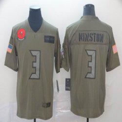 Buccaneers #3 Jameis Winston Nike Camo 2019 Salute to Service Limited Jersey