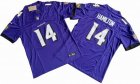 Baltimore Ravens 14# Kyle Hamilton purple Nike Vapor F.U.S.E. Limited Jersey