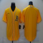 Nike Oakland Athletics blank orange majestic mlb jerseys-BD