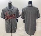 Nike Baltimore Orioles blank Hemp grey MLB Baseball jerseys Joint name-BD