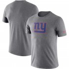 New York Giants Nike Essential Logo Dri-FIT Cotton T-Shirt - Heather Charcoal