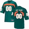 Custom Miami Hurricanes green college football jersey(1)