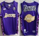 Los Angeles Lakers purple NBA jerseys AAPE-HL