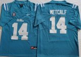 Ole Miss Rebels #14 DK Metcalf blue college football jerseys