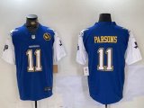 Dallas Cowboys 11# Micah Parsons blue white Nike Vapor F.U.S.E. Limited Jersey