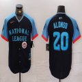 National League #20 Pete Alonso Nike Navy 2024 MLB All-Star Game Limited Player Jersey