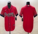 Nike Atlanta Braves blank red fasion baseball jerseys 01