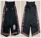 Nike Brooklyn Nets black Stitched NBA shorts City version-XD