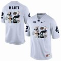 Custom Penn State #42 Michael Mauti white fashion college football jersey