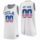 Custom UCLA Bruins white College Basketball Authentic Jersey(1)