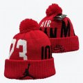 2024 Jordan logo red Sports Cuffed Knit Hats