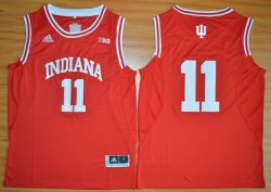 Indiana Hoosiers Isiah Thomas 11 Big 10 Patch NCAA Basketball Authentic Jerseys - Cardinal