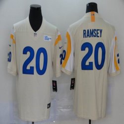 Nike Rams #20 Jalen Ramsey beige Color Rush Limited Jersey-BD