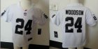 Nike Oakland Raiders Richard WOODSON 24 white children NFL Jerseys