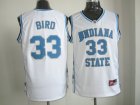 North Carolina #33 Bird White NBA Jerseys