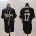 Las Vegas Raiders Davante Adams black baseball jerseys Joint name-BD 02