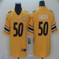 Nike Pittsburgh Steelers #50 Ryan Shazier yellow Color Rush Limited Jersey-Inverted version