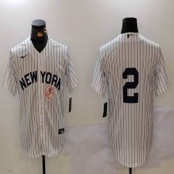 New York Yankees #2 Derek Jeter white nike majestic MLB baseball Jerseys