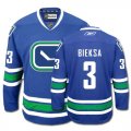 NHL Vancouver Canucks 3 BIEKSA Blue cheap Jersey