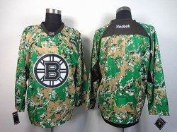 reebok Boston Bruins blank green camo nhl jerseys