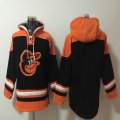 Baltimore Orioles blank black orange MLB Hooded Sweatshirt