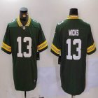 Nike Green Bay Packers #13 Dontayvion Wicks green Color Rush Limited Jersey