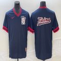 Nike Minnesota Twins blank blue majestic baseball MLB jerseys big logo