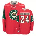 Minnesota Wild 24# BOOGAARD Red NHL jerseys