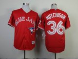 Toronto Blue Jays 36# Drew Hutchison red MLB Jerseys