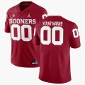 Custom Oklahoma Sooners red College Football Jersey with jordan logo