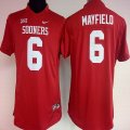 women Oklahoma Sooners #6 Baker Mayfield red College Football Jersey