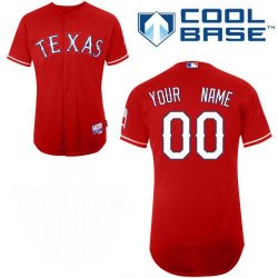 Texas Rangers Customized red mlb jerseys