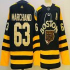 Adidas Boston Bruins Brad Marchand #63 Black yellow ice hockey Jersey-PD