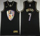 Nike Brooklyn Nets #7 Kevin Durant black nba basketball jersey Diamond Edition -XD