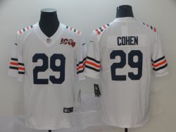 Nike Bears 29 Tarik Cohen white Color Rush Limited Jersey 100th patch